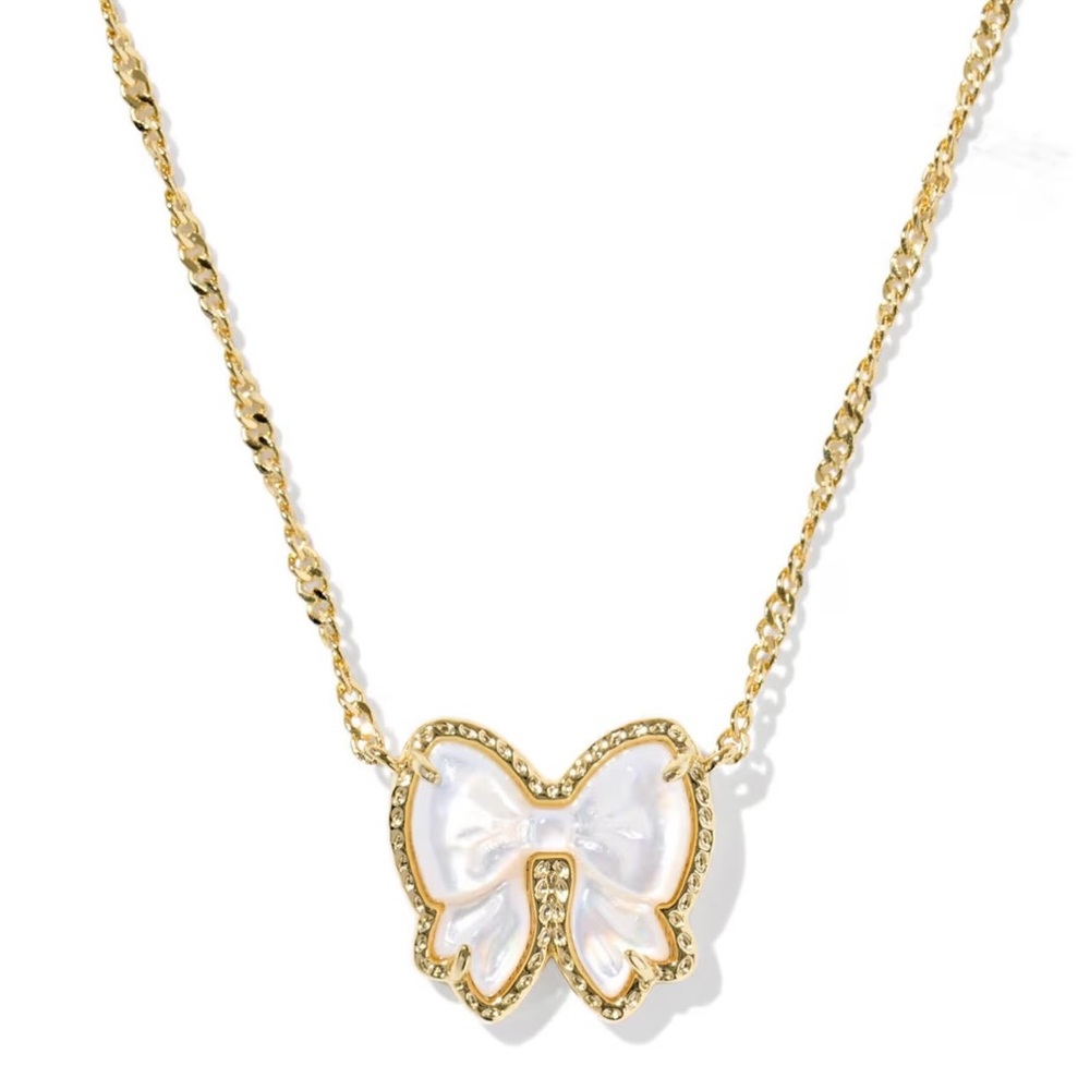 NWT Kendra Scott Haley Bow Short Pendant Necklace